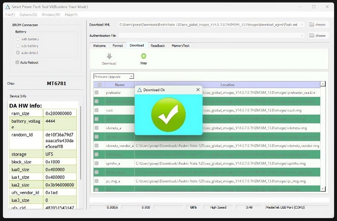The installation went wellr